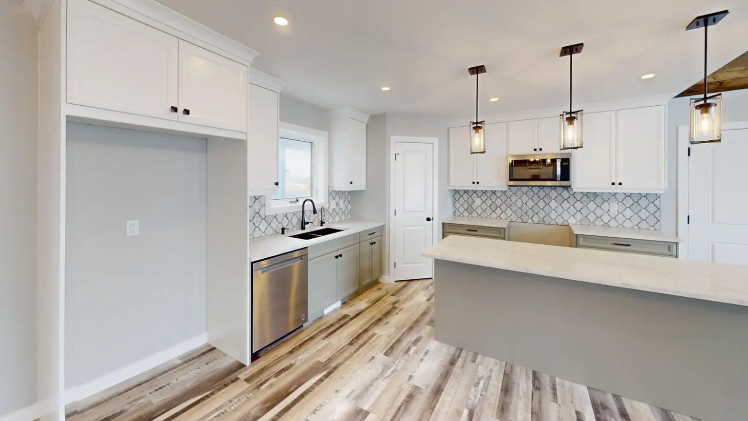 Marshallite Kitchen Island Towards Pantry