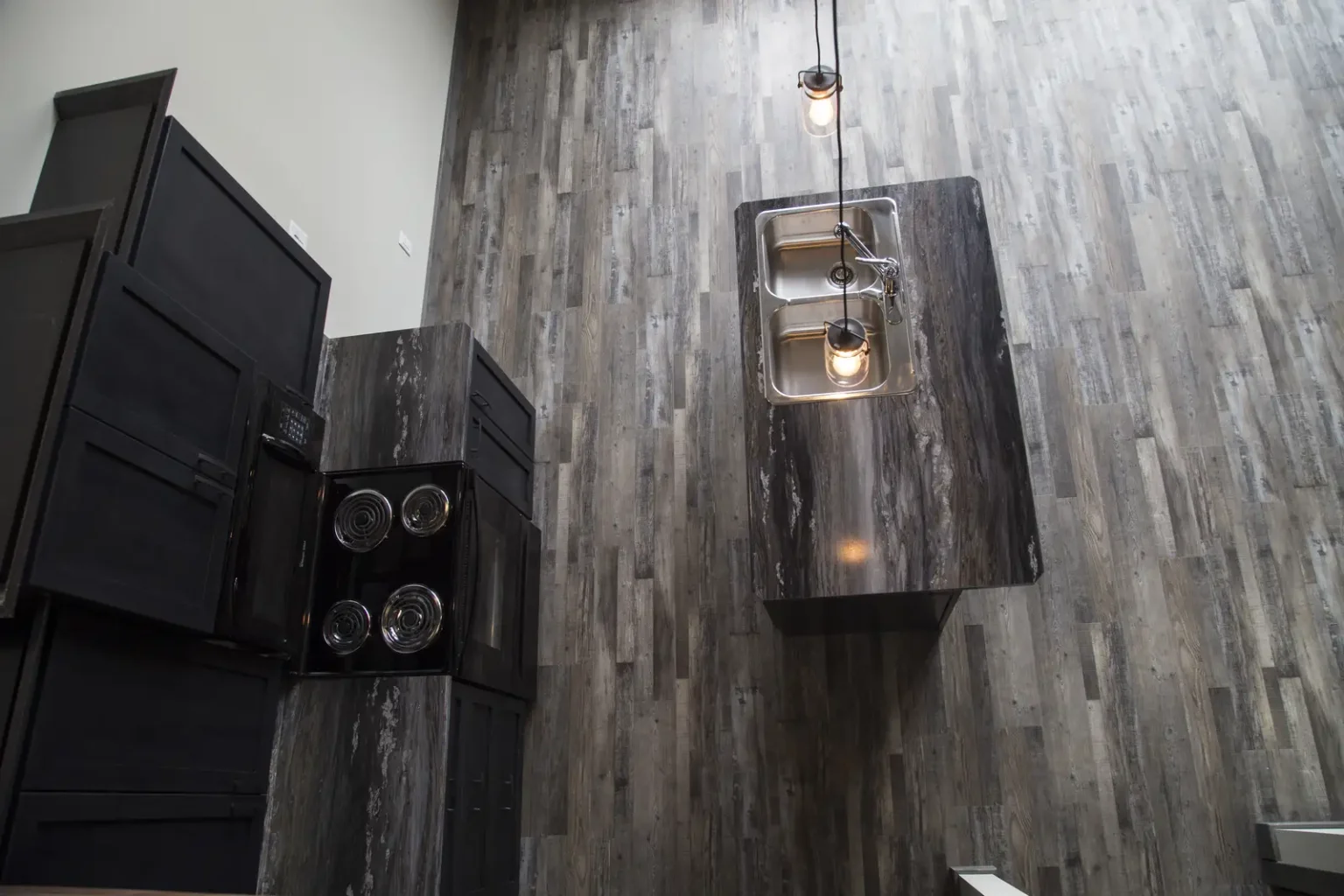 Moonstone 2 Birds Eyeview of Kitchen Island