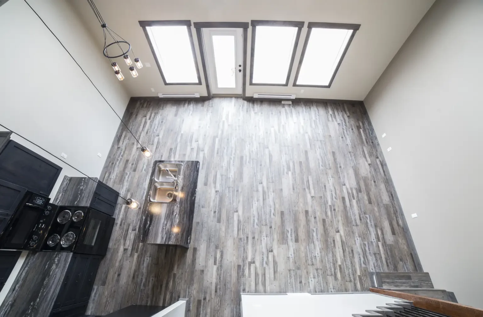 Moonstone 2 Birds Eyeview of Living Room Kitchen