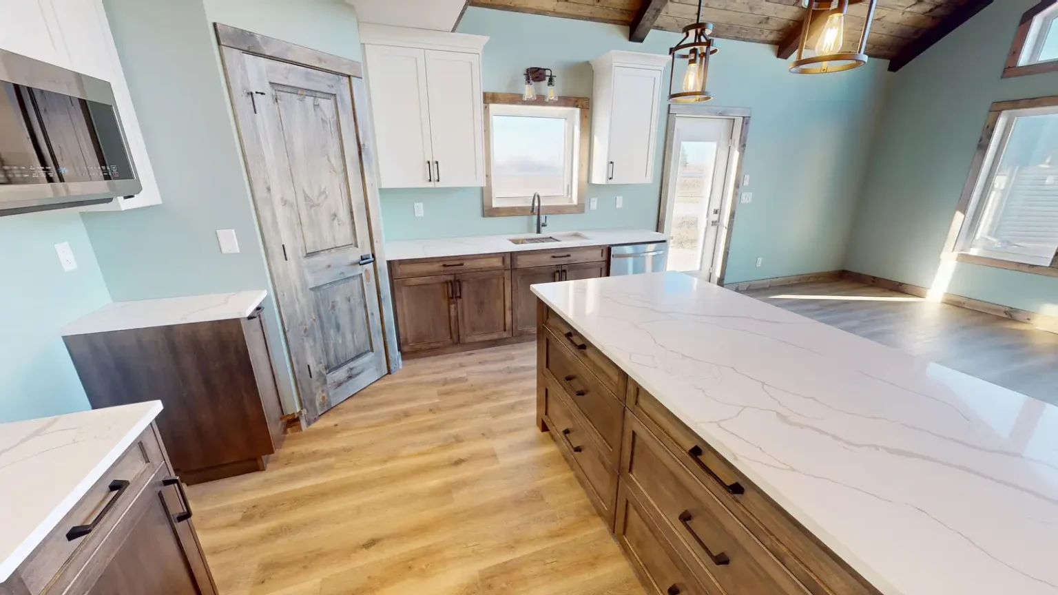 Moonstone 6B Kitchen with Marble Countertop